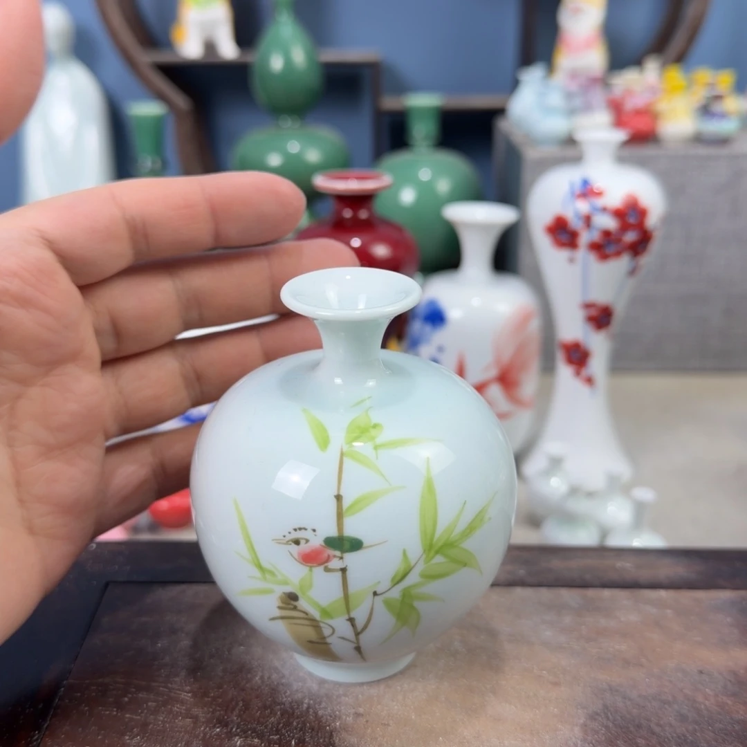 陶瓷手工小花器摆件