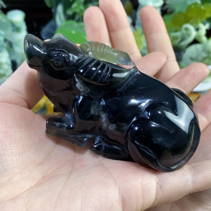 未镶嵌岫玉手把件