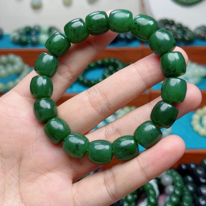 和田玉未镶嵌手链卡12