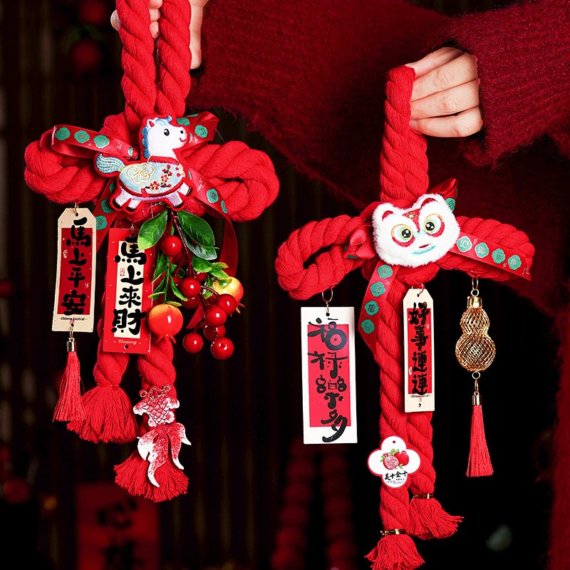 2026新年挂件万字结中国结挂饰门挂入户小挂件过年春节氛围装饰用
