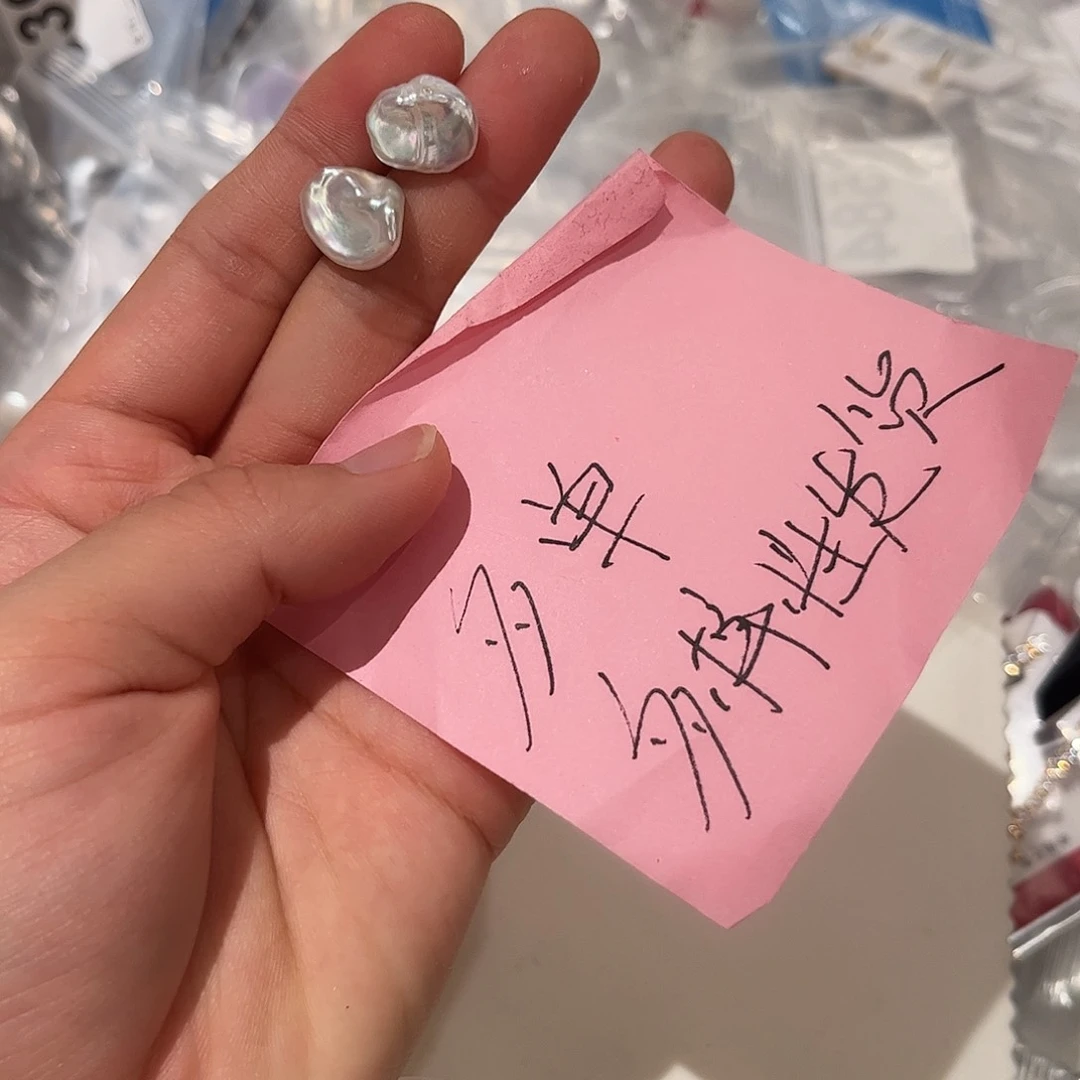 银S925镶嵌淡水珍珠耳饰