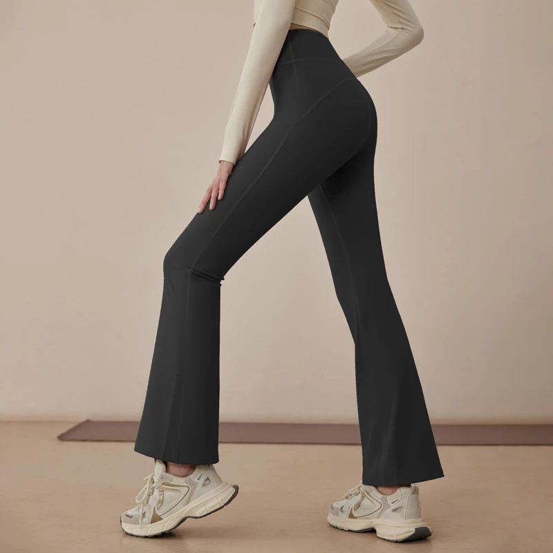 【78号】J24027Y微喇瑜伽裤女显瘦提臀健身裤外穿高腰训练裤LJ