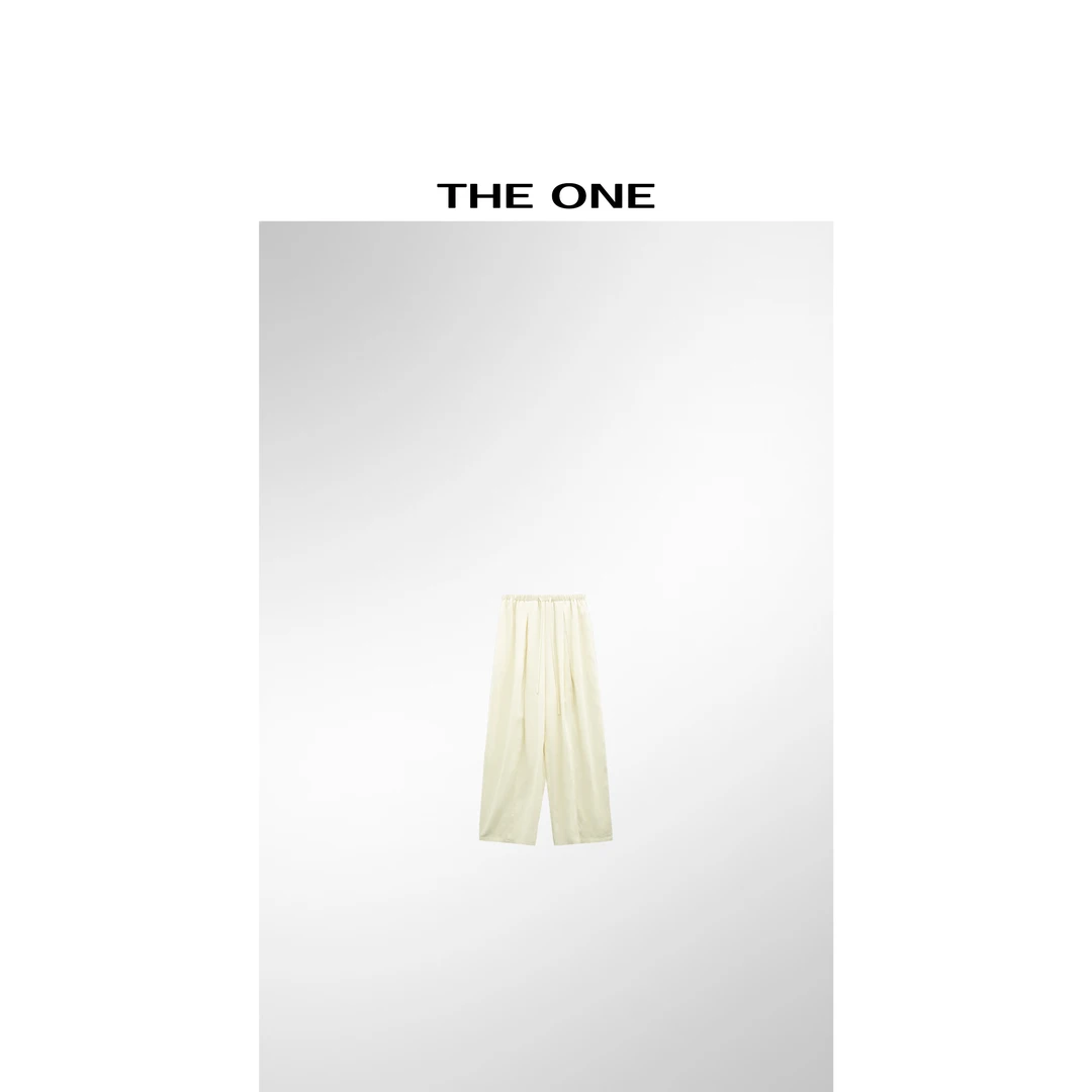 【AZE JIA】舒芙蕾 早春新款莱赛尔亚麻休闲长裤 YZ41229K1