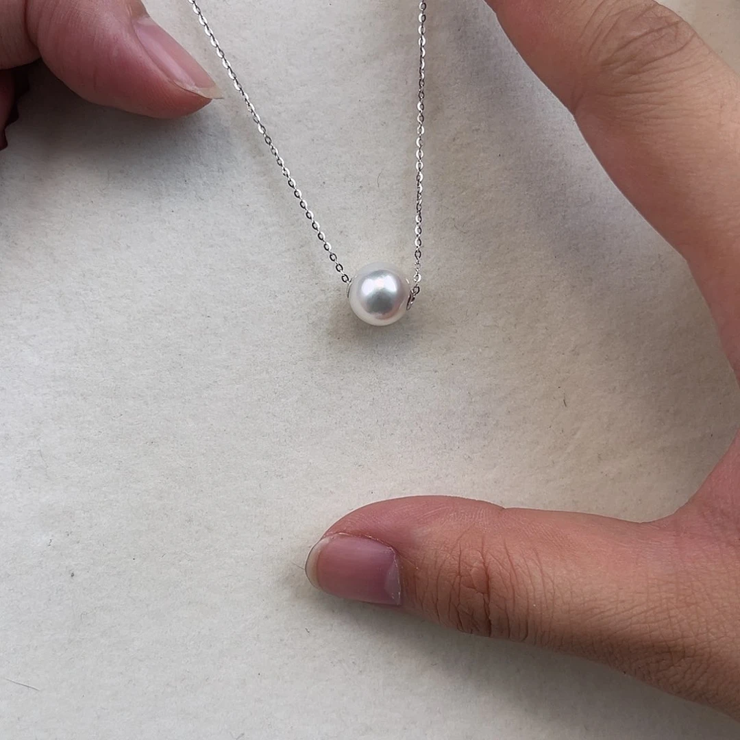 海水珍珠18K金镶嵌颈饰