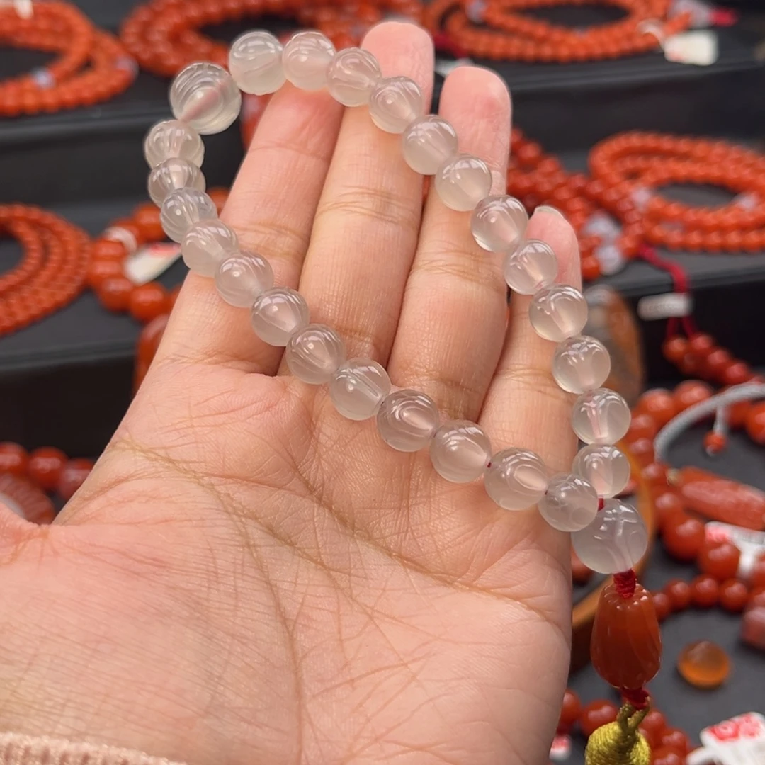 南红玛瑙未镶嵌手链