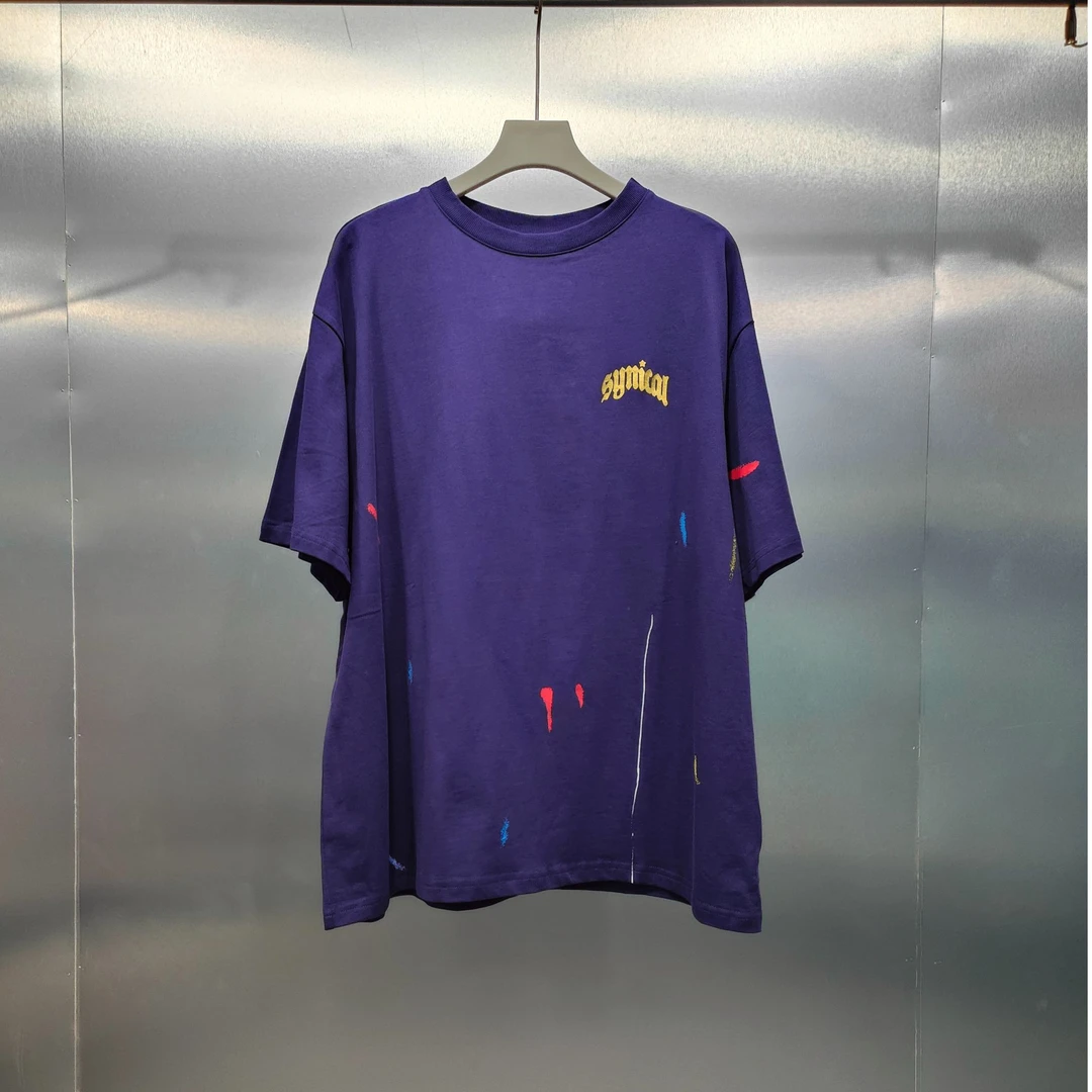 G04-21666-SYN夏季泼墨印花潮流时尚圆领T半袖