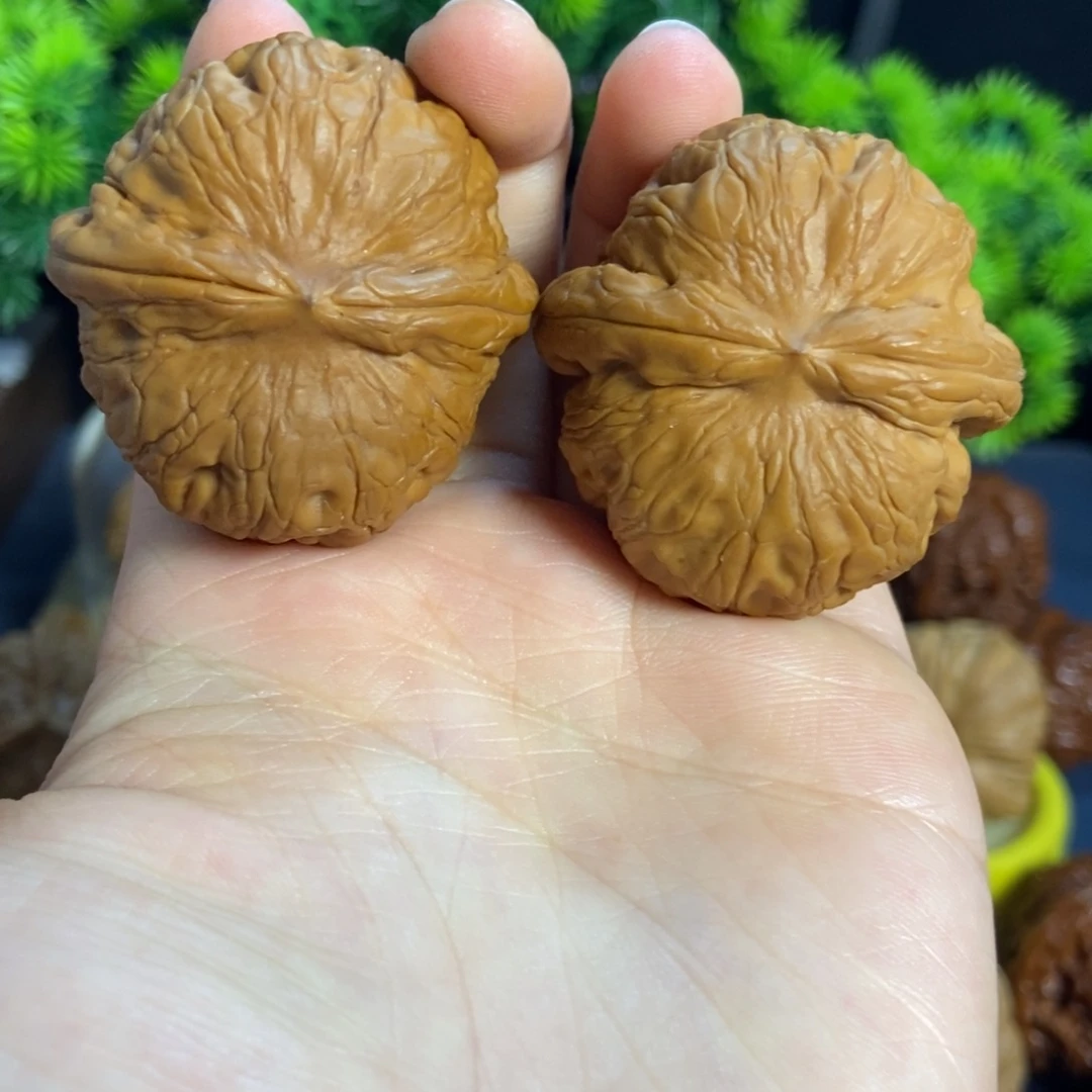 核桃核桃把件文玩全品元宝38尺肉圆3