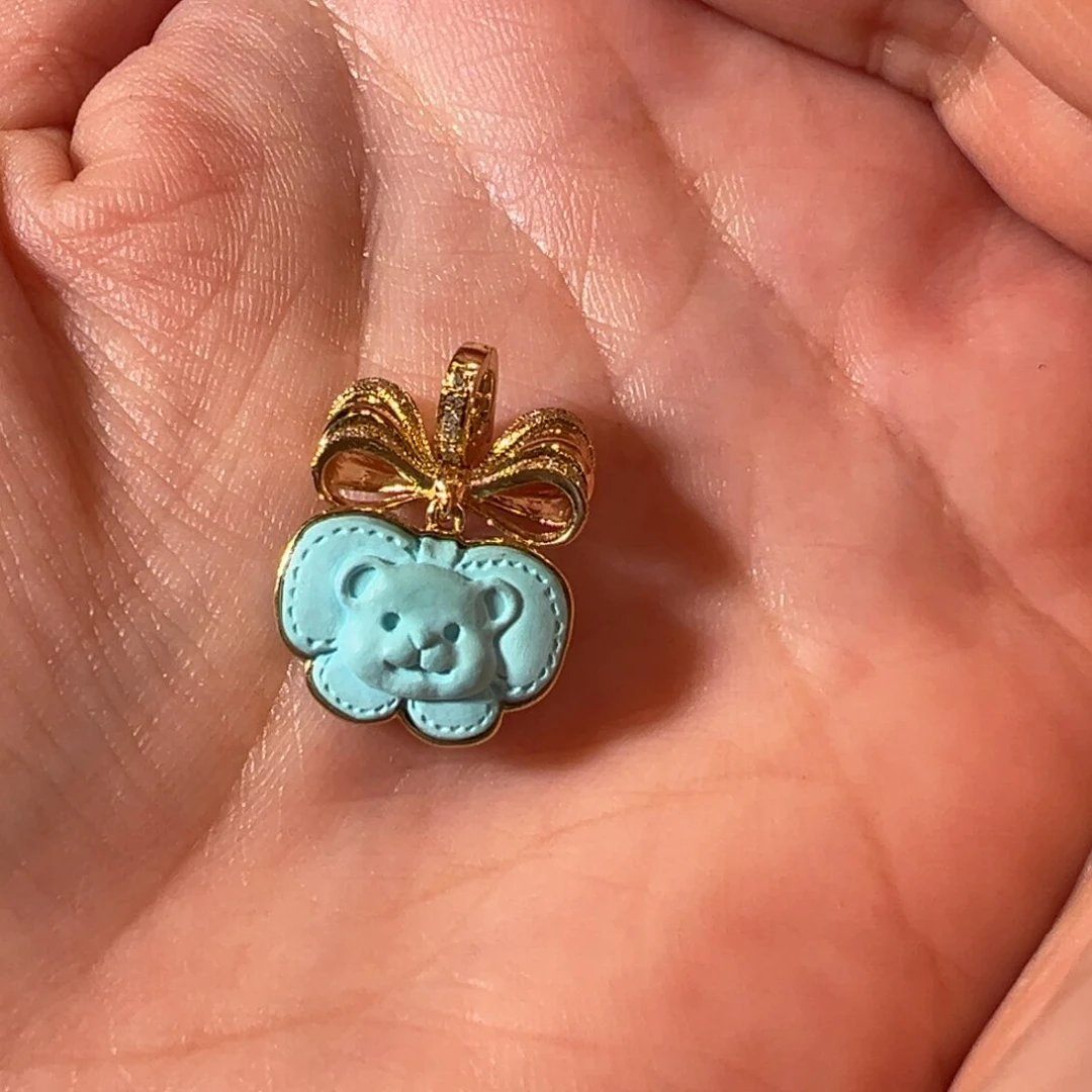 绿松石配件18K金镶嵌配件