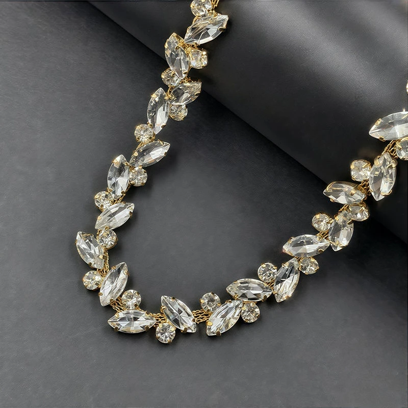 超闪diy花式钻链手缝水钻烧焊链条西服外套婚纱发饰鞋服配件装饰