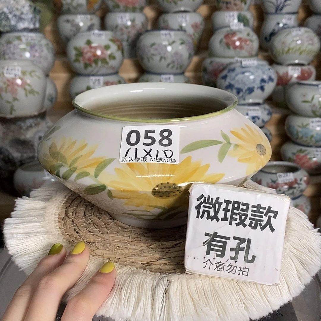 景德镇瓷韵手工陶瓷花盆058