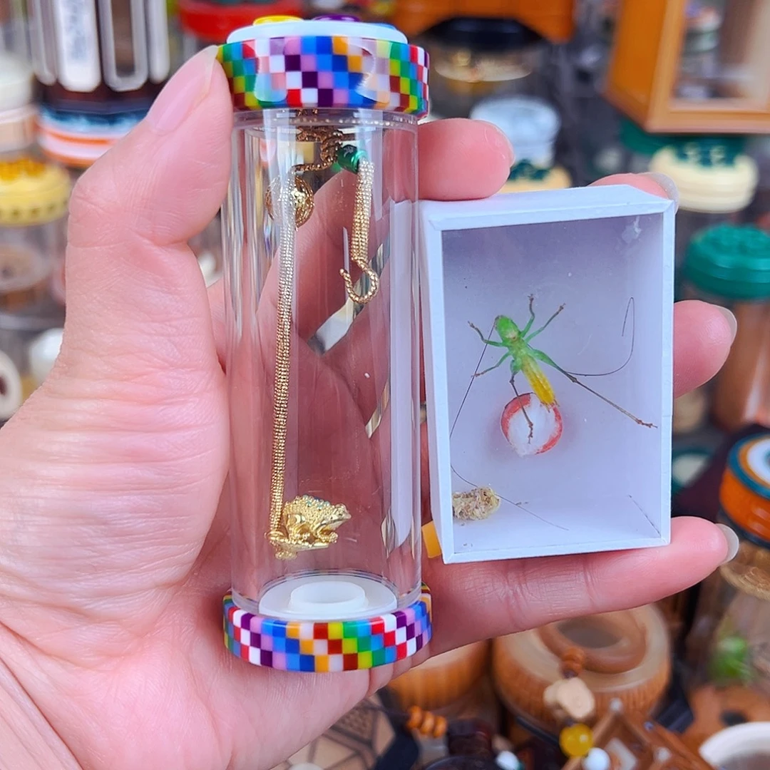 马赛克竹蛉筒配簧配糖果