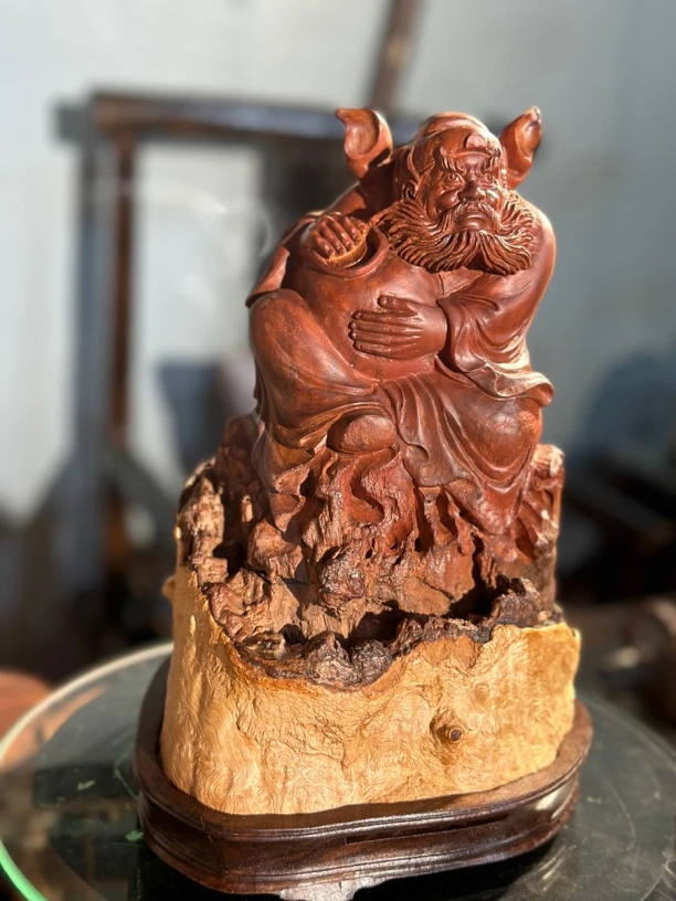 荔枝木香薰炉摆件