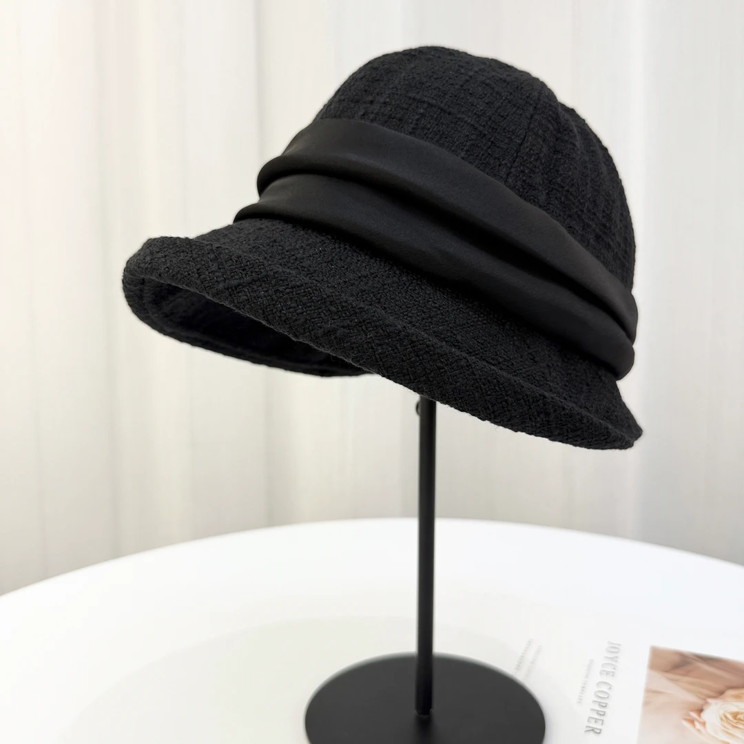 帽子女冬季秋冬保暖盆帽时尚百搭韩版潮户外显脸小渔夫帽女士大檐