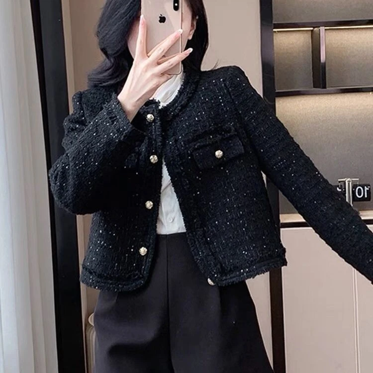 【当天发+运费险】夹棉小香风外套韩版高级感温柔设计感Q233