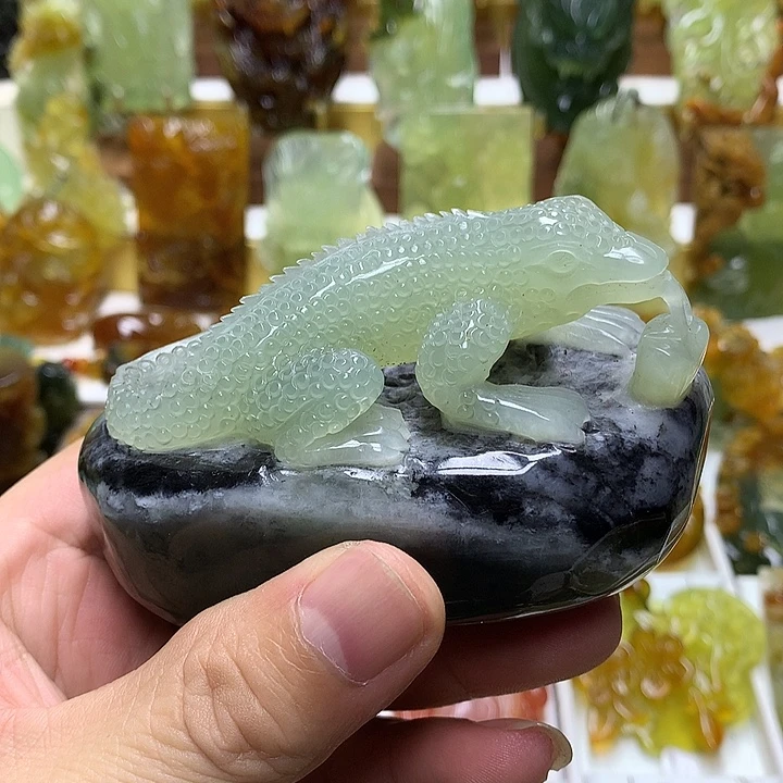 蛇纹石玉未镶嵌珠宝半成品