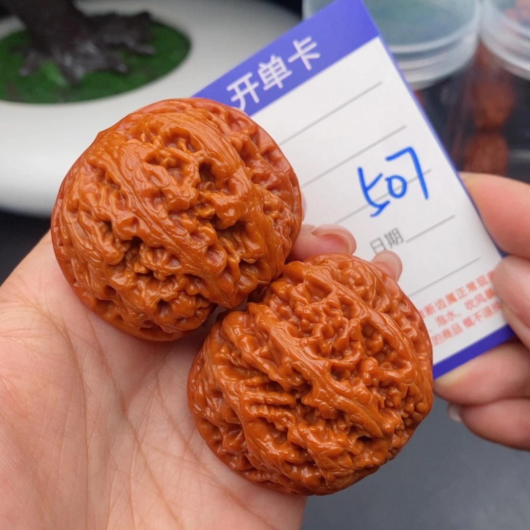 文玩核桃把件48粗筋507