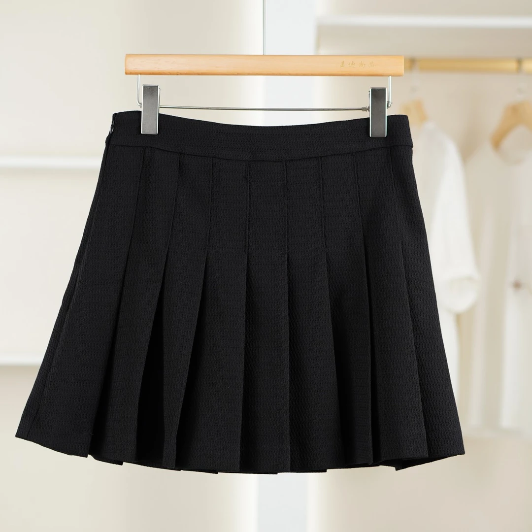 麦迪尚品【夕Y】5091062 学院风高腰百褶短裙夏季女装商场同款