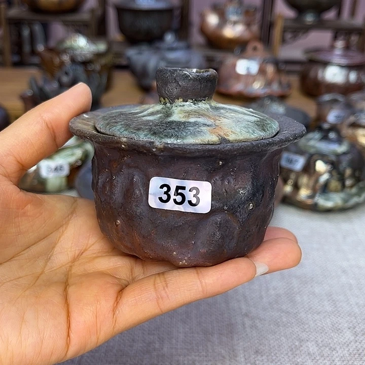 裸柴烧陶瓷手工茶器