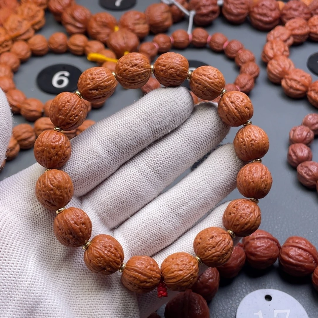 手串文玩核桃野生核桃蚂蚁纹小金豆秋子手持