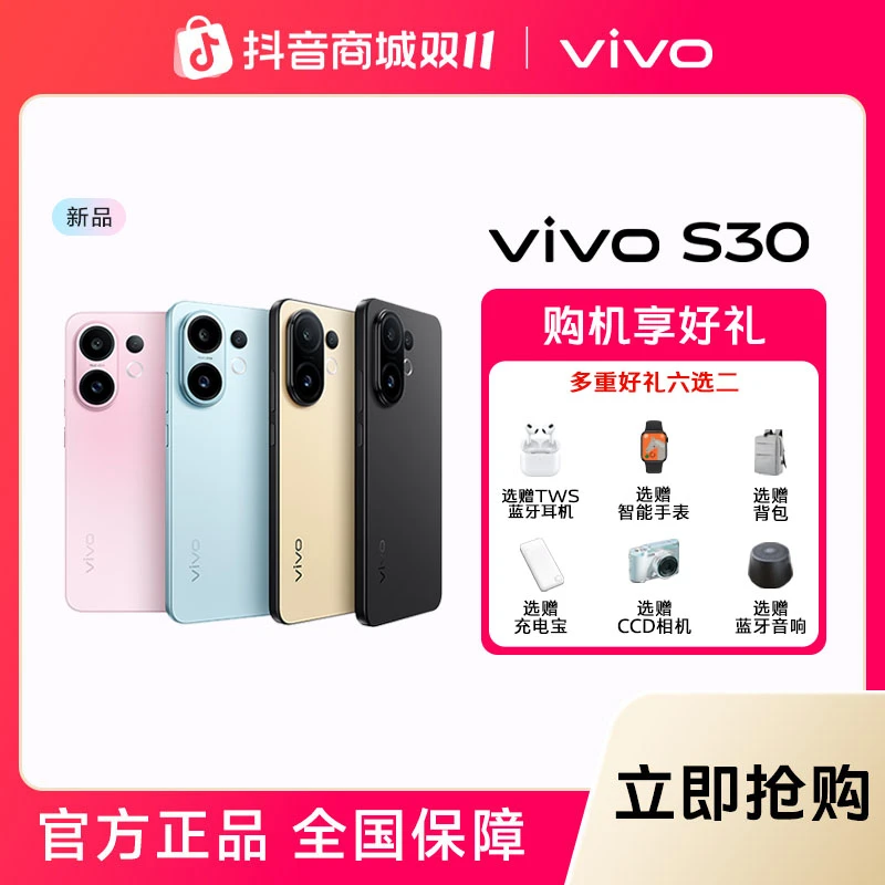 【国家补贴&双11特惠】vivo S30 多彩直屏智能5G手机