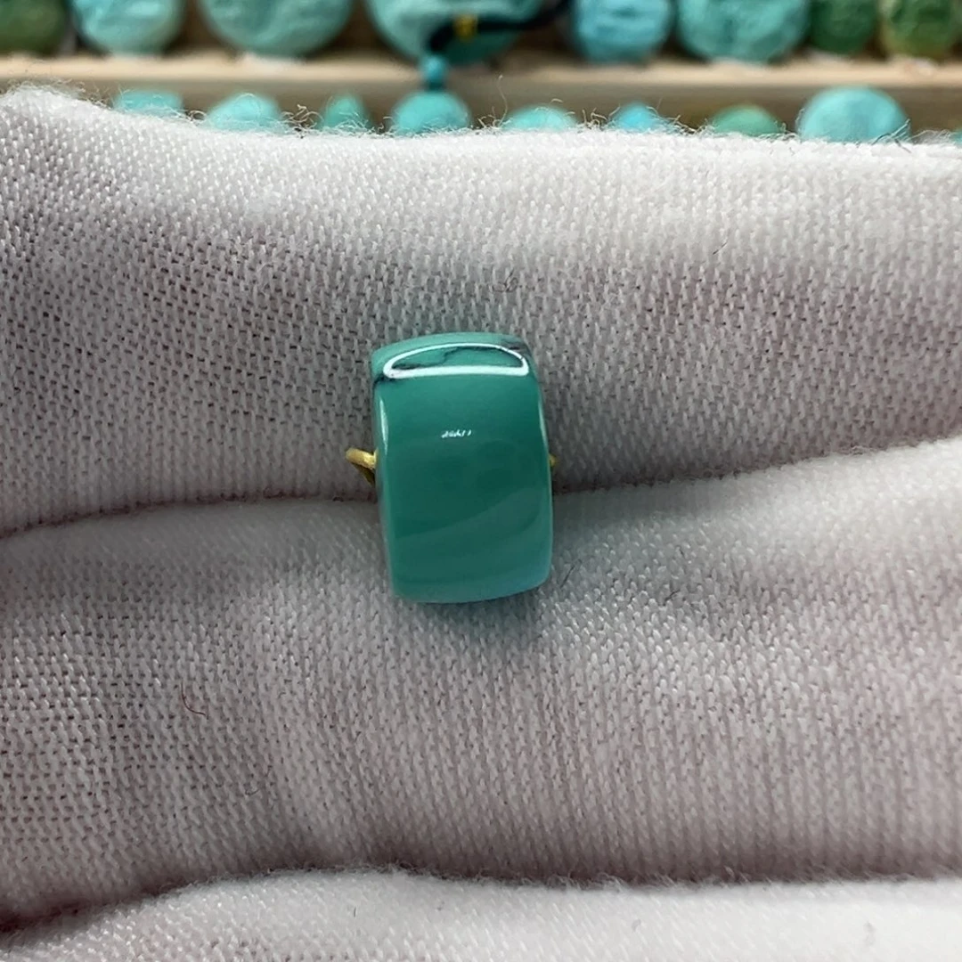 未镶嵌绿松石直切珠9.5x5.8mm