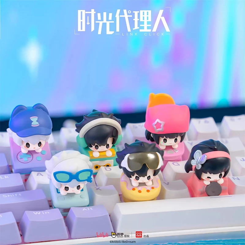 【开盒不退不H】时光代理人动画复古潮流系列键帽盲盒周边潮玩公仔