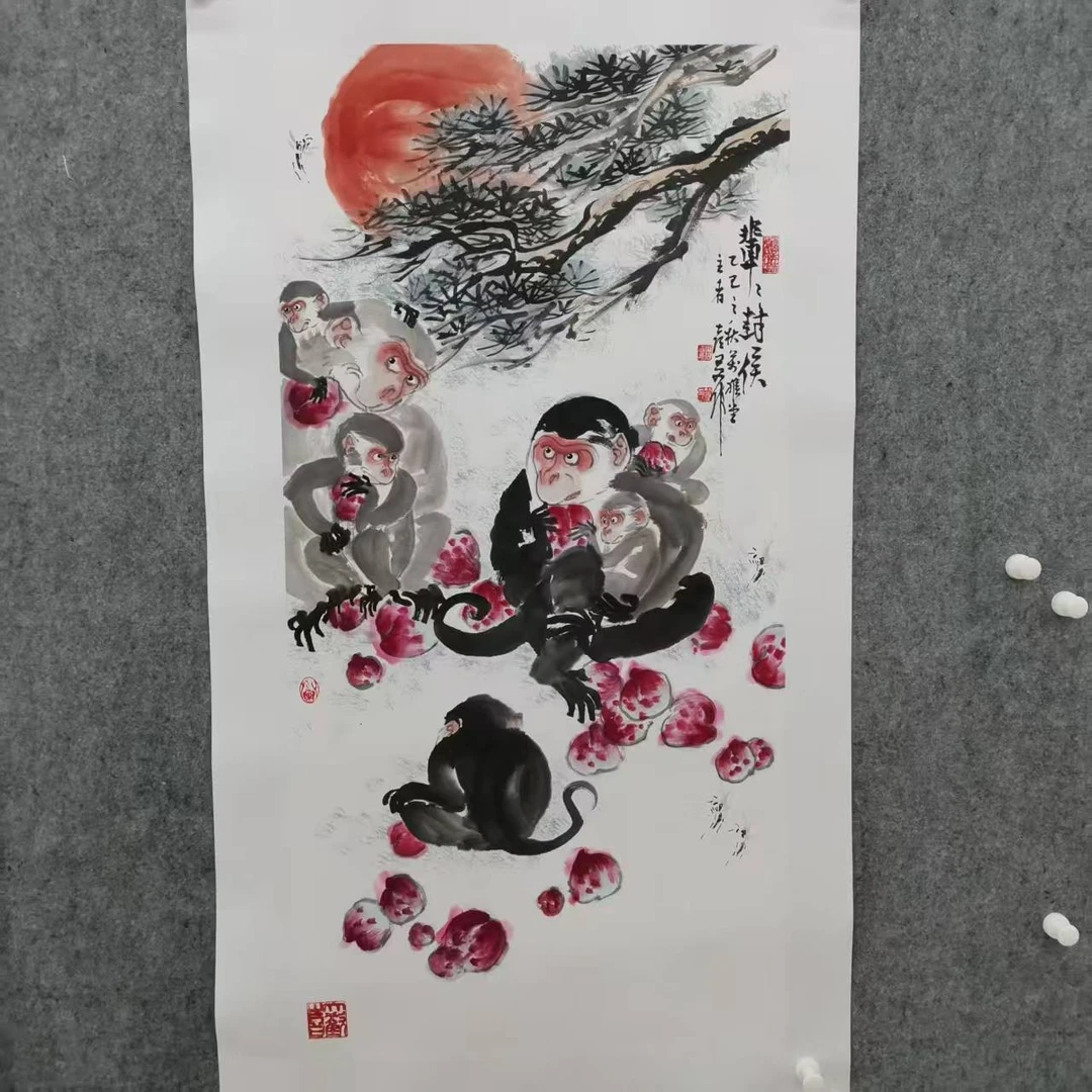 锦泉斋岳喜友亲笔手绘三尺国画作品yxy27