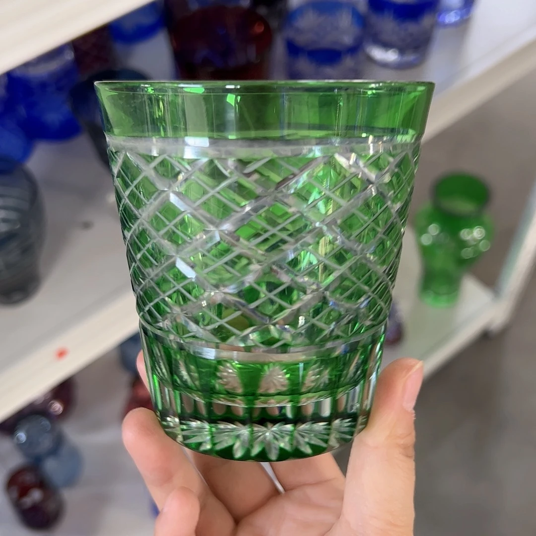水晶玻璃高脚款微瑕一个