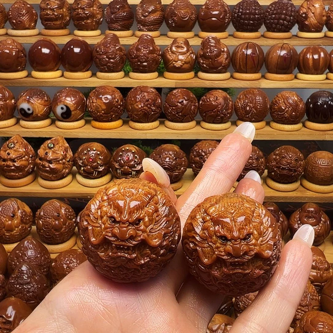 手串/手链橄榄核龙球一对