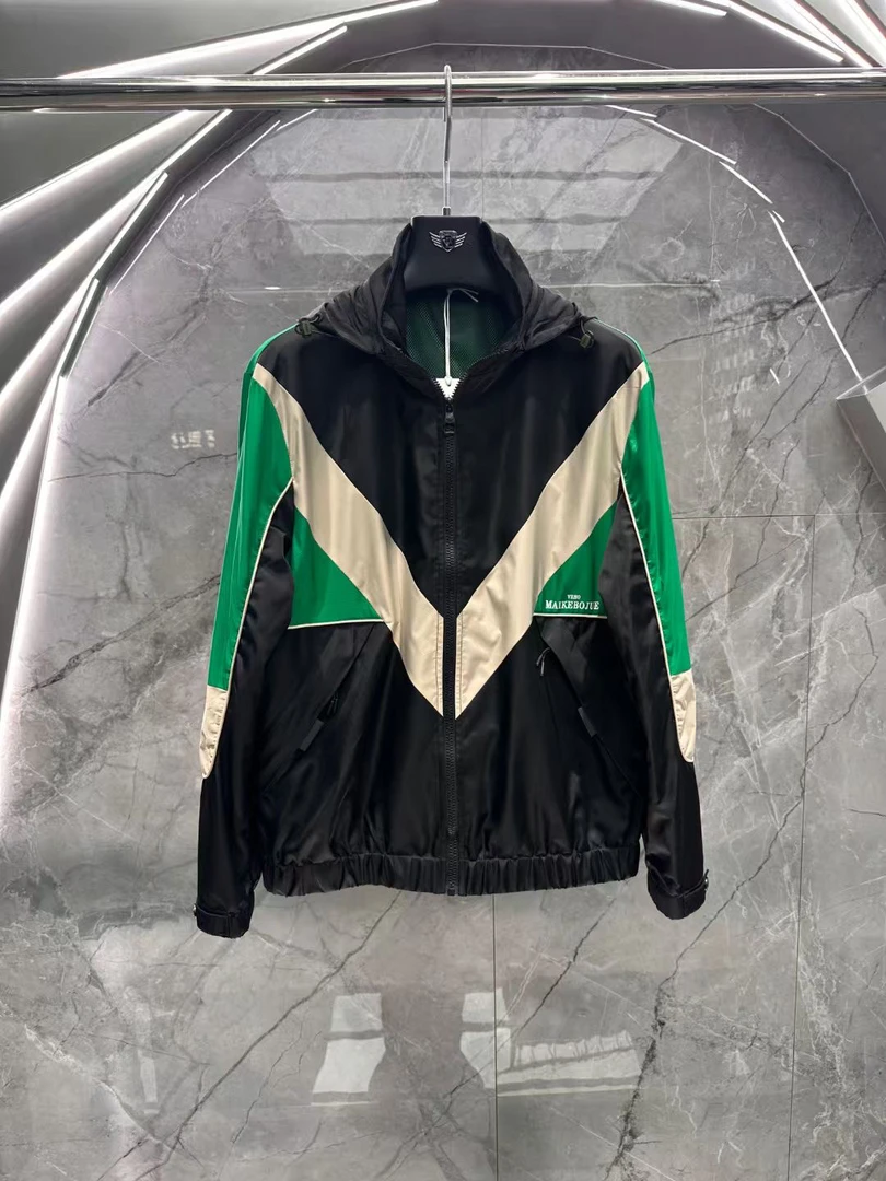 25年春款新品VEHO 男士休闲时尚百搭潮流拼接夹克外套