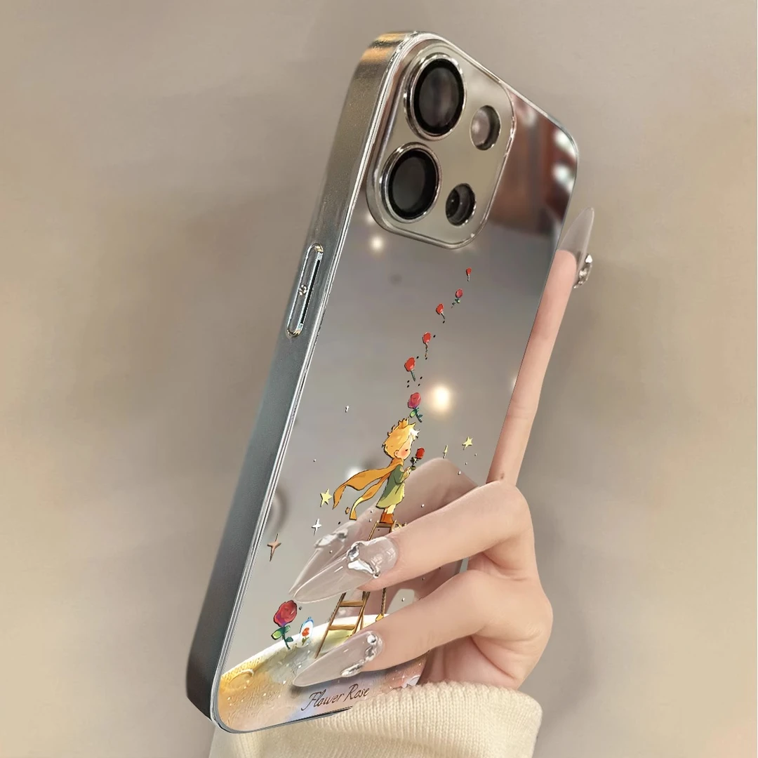 适用于OPPOReno13Pro手机壳玫瑰王子电镀镜面高级感a2/a3pro硅胶