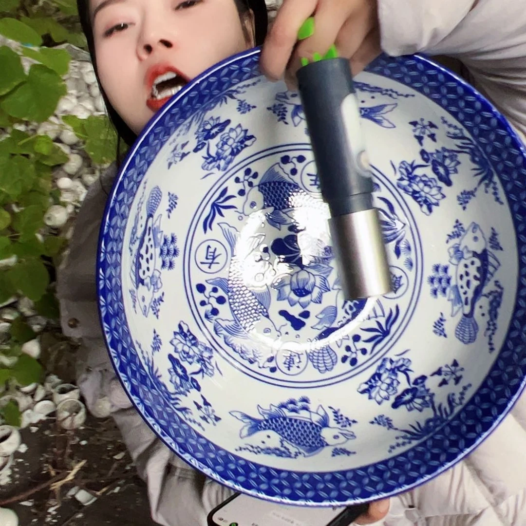 摆件瓷景德镇陶瓷大盘直径30厘米