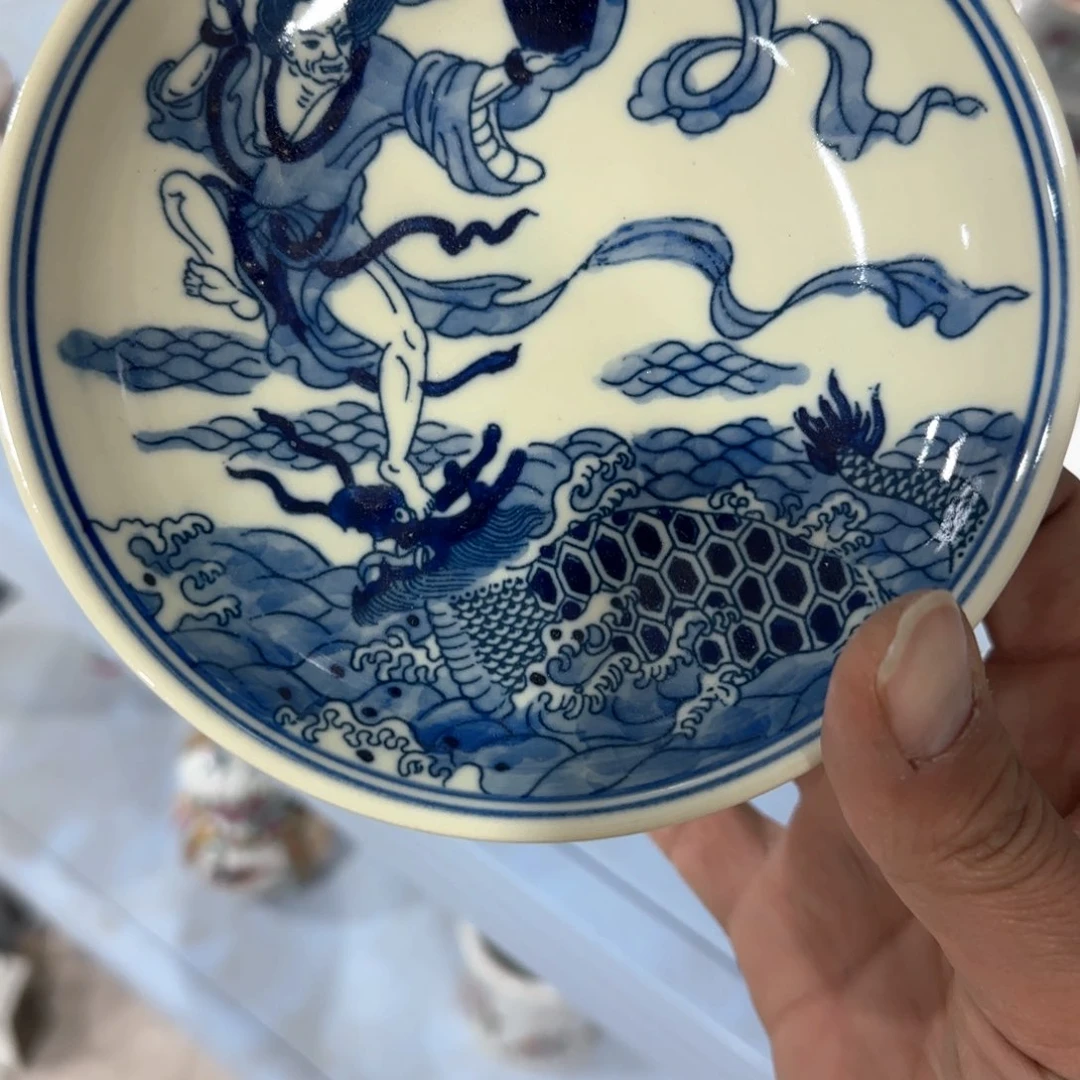 瓷片摆件手绘瓷器全部处理