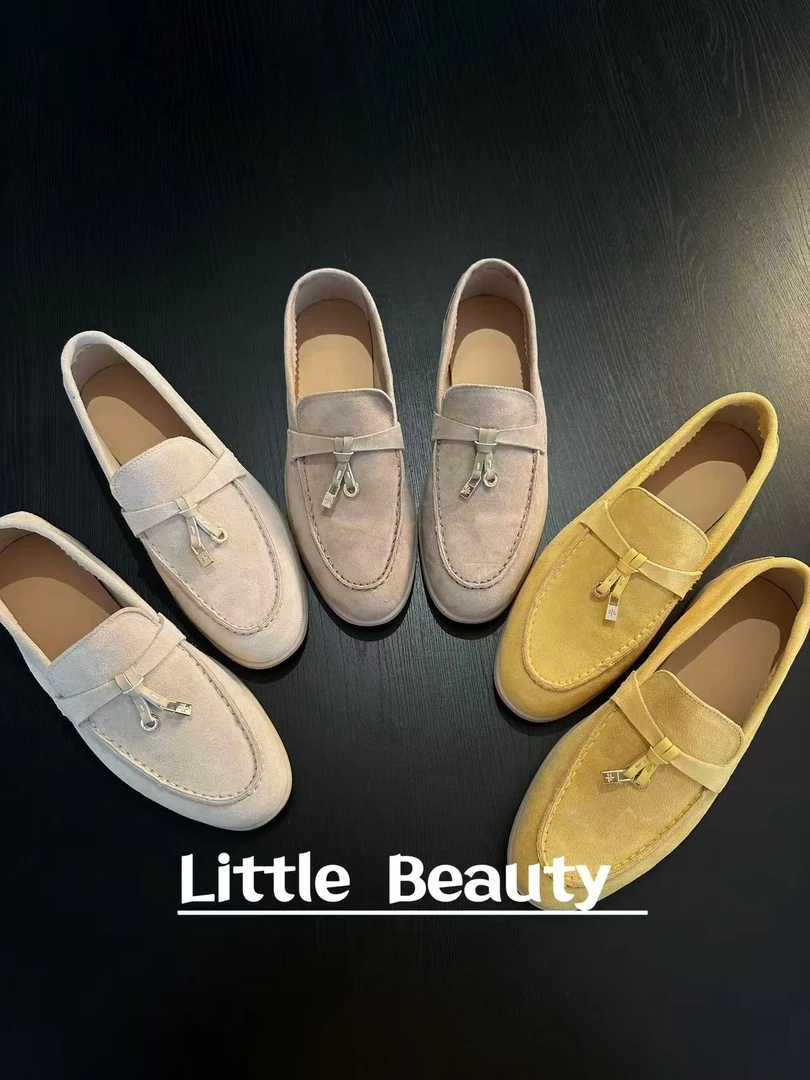 乐福鞋女新款休闲平底鞋女单鞋舒适豆豆鞋子女款爆款2025新款夏季