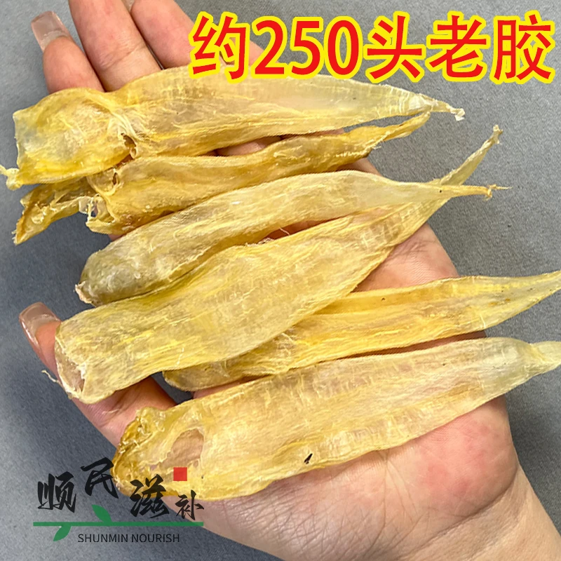 豆仁公胶清水货肉厚好腥味少非黄鱼胶炖汤滋补鱼泡鱼肚干货