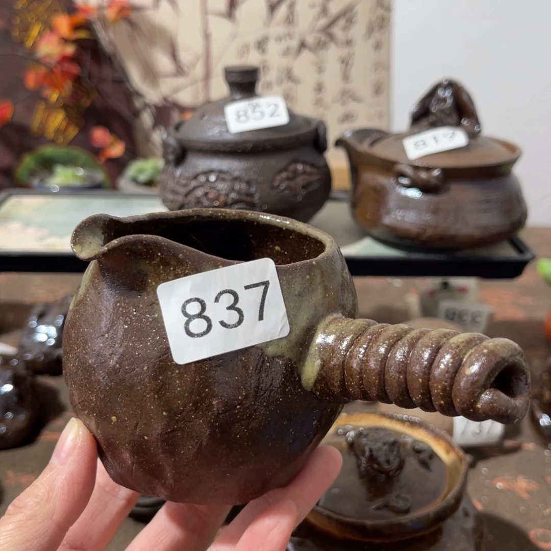 木村信鸿柴烧宝瓶