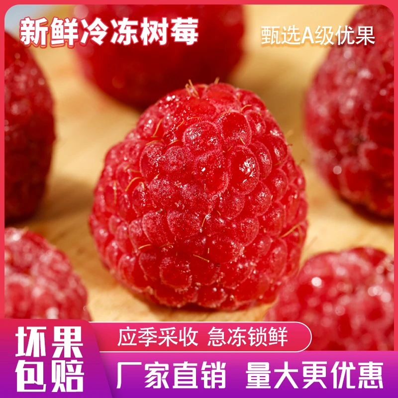 达布榴【顺丰包邮】冷冻红树莓速冻覆盆子奶茶冷饮果酱莓果低脂低卡
