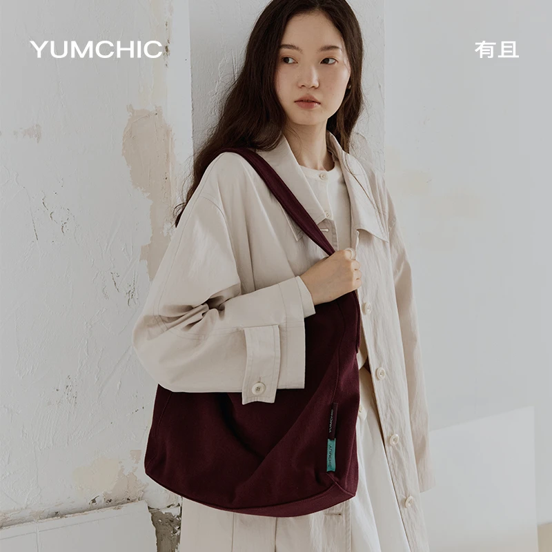 YUMCHICCity 帆布随行包电脑包度假风单肩重磅帆布包