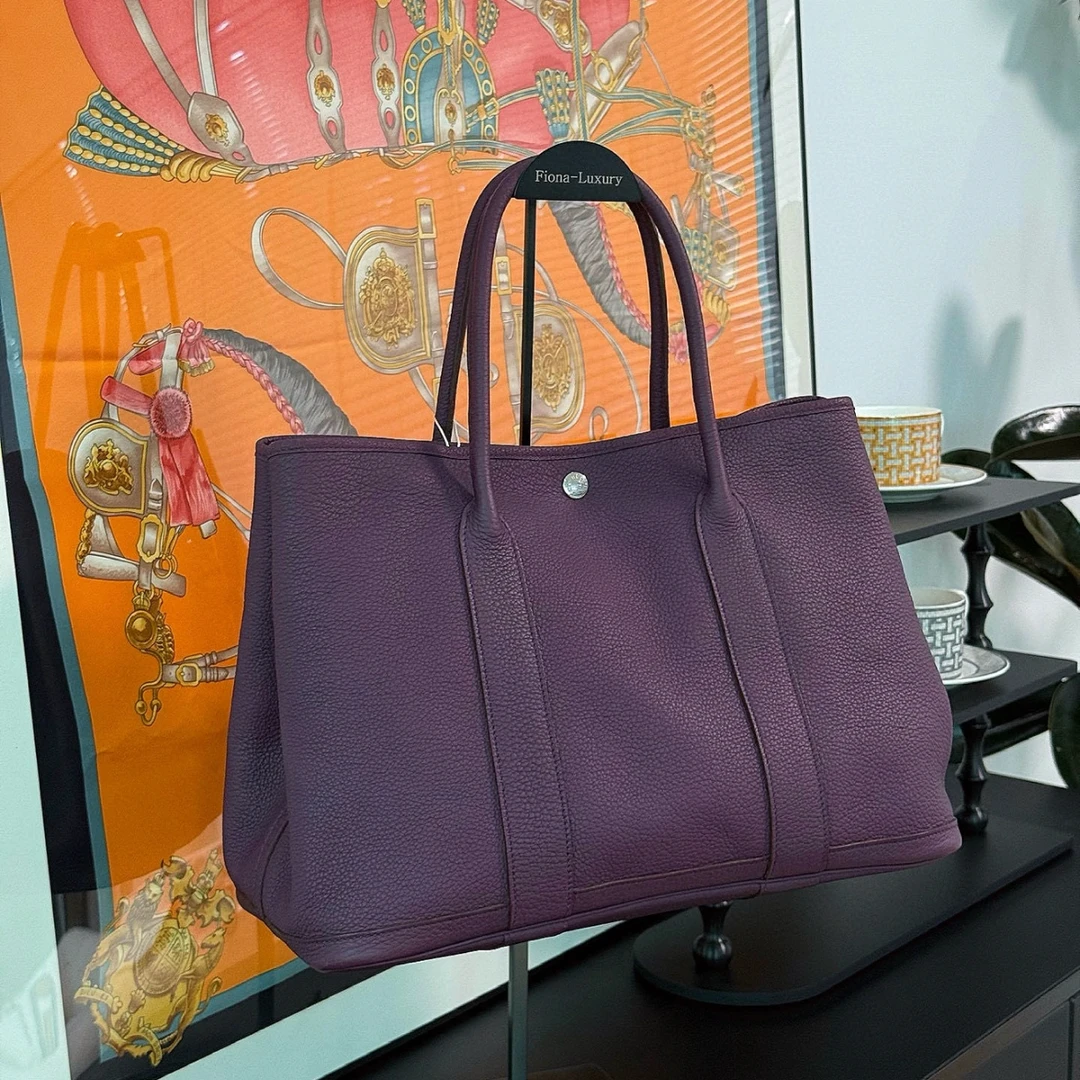 99新 Hermes/爱马仕 12年葡萄紫36底 爱马仕/手提包/5626