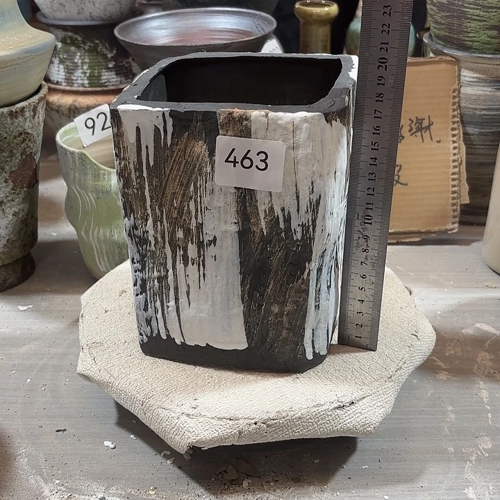 陶摆件高19，口11.5 无孔，463，瑕疵处理