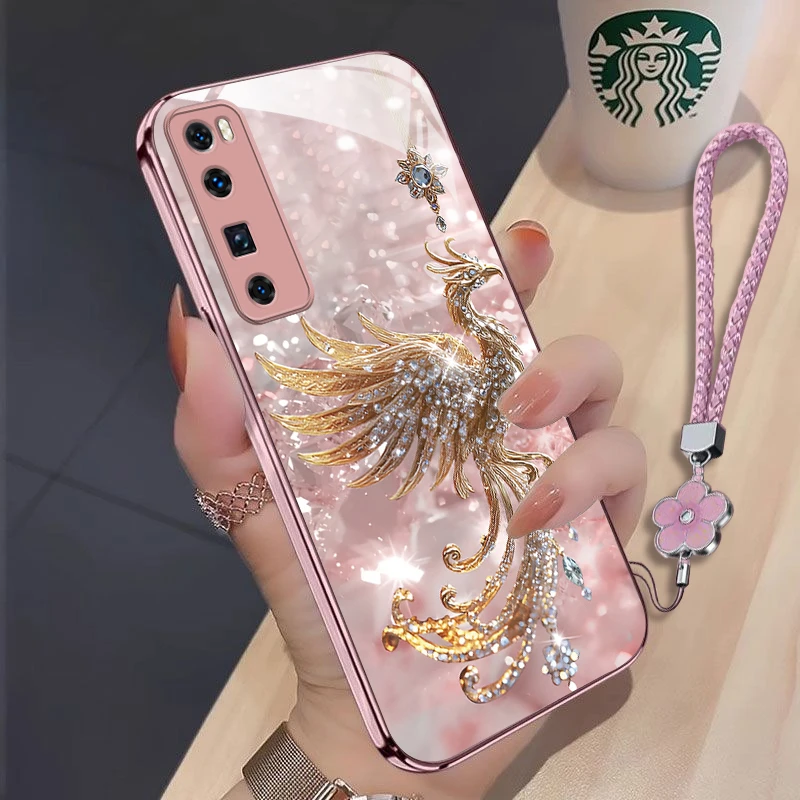 金钻凤凰华为nova7Pro手机壳JER-AN10轻奢全包防摔散热新款