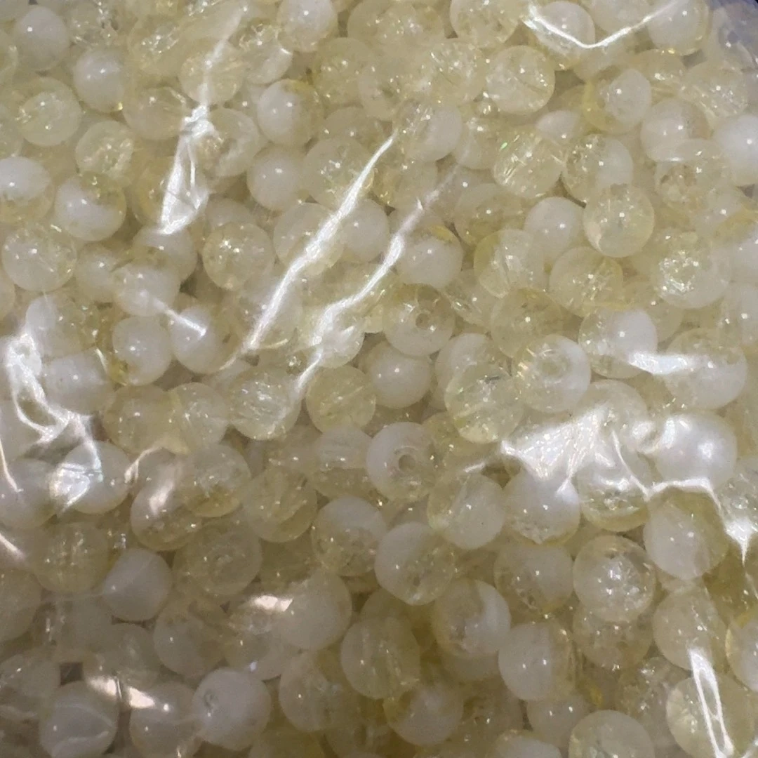 锌合金琉璃奶盖卡8黄色300粒