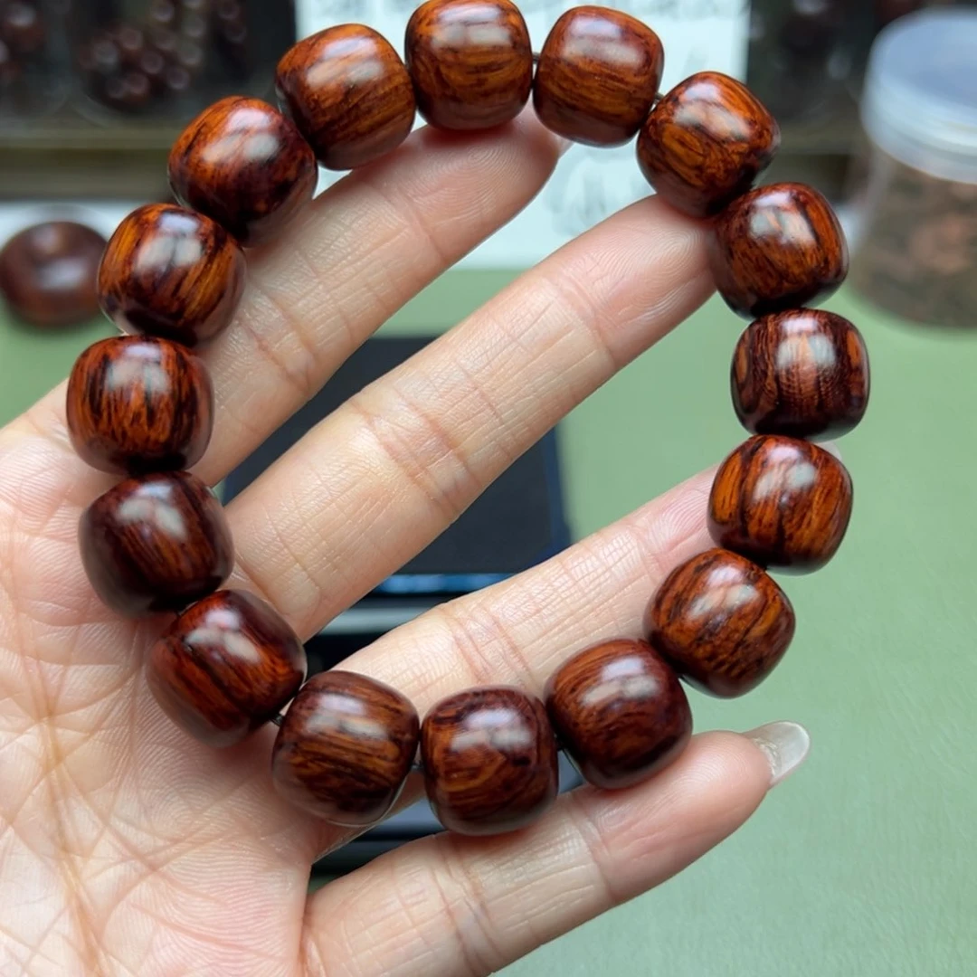 降真香其他居*海南红降1314火焰纹满结油高货浮力