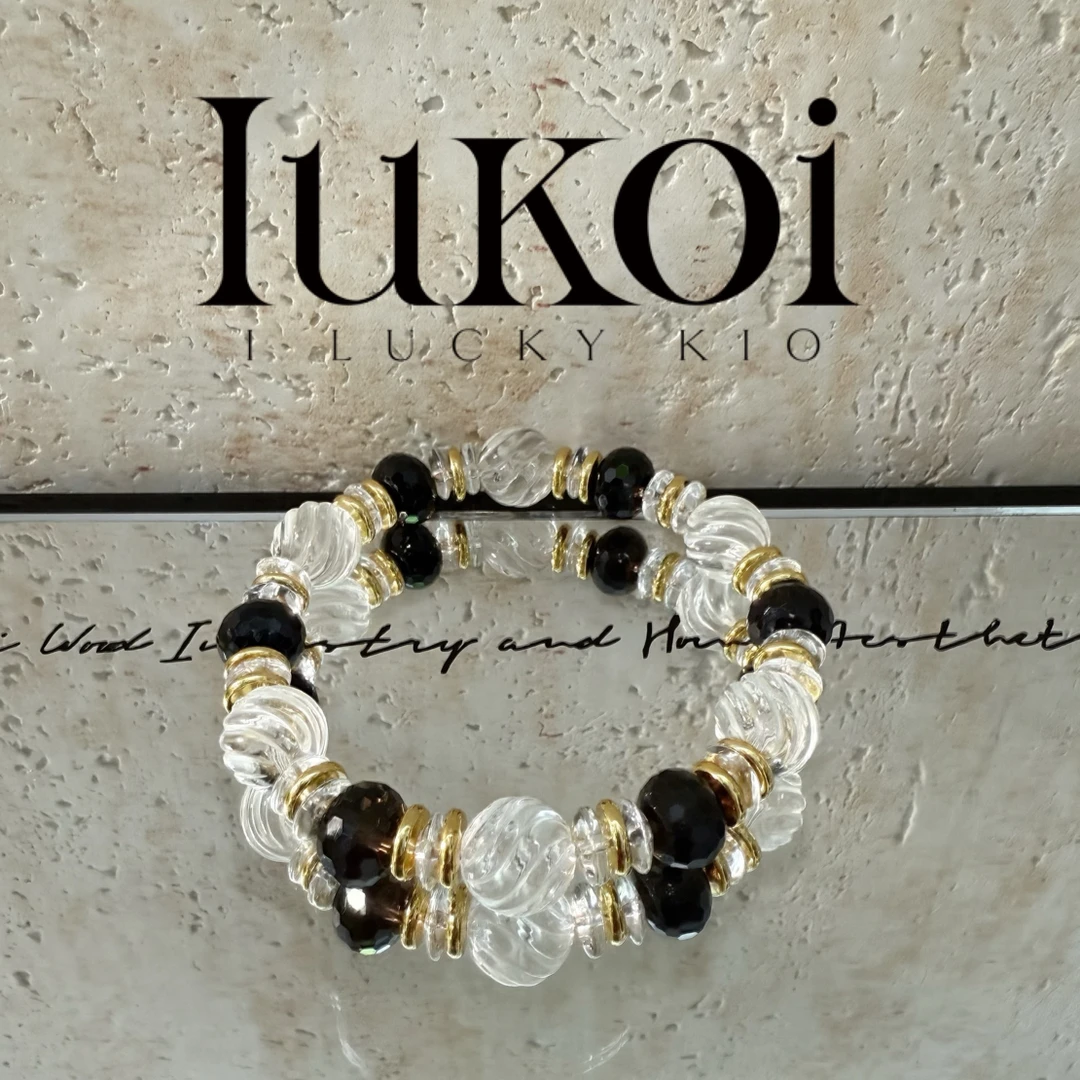 合成金属石英石手链 ｜IUKOI ｜茶晶 ｜白水 ｜