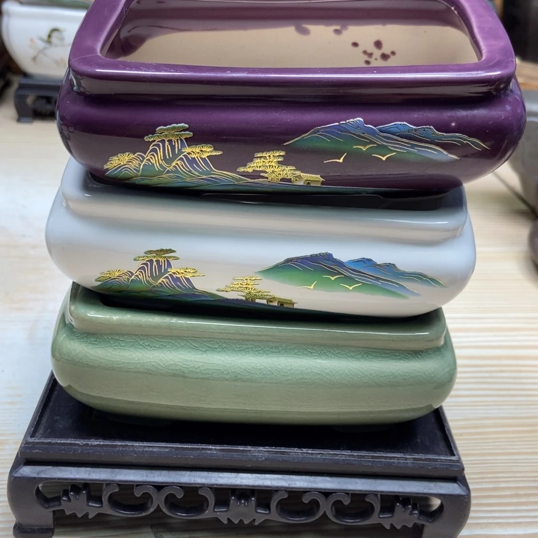 瓷片陶瓷花盆陶瓷艺术