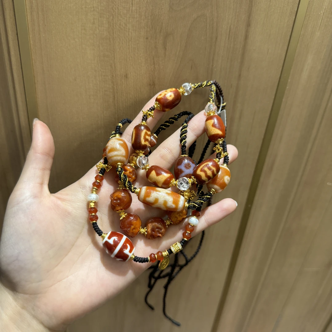 【迦乘】孤品红肉玛瑙项链（多样性发一条）