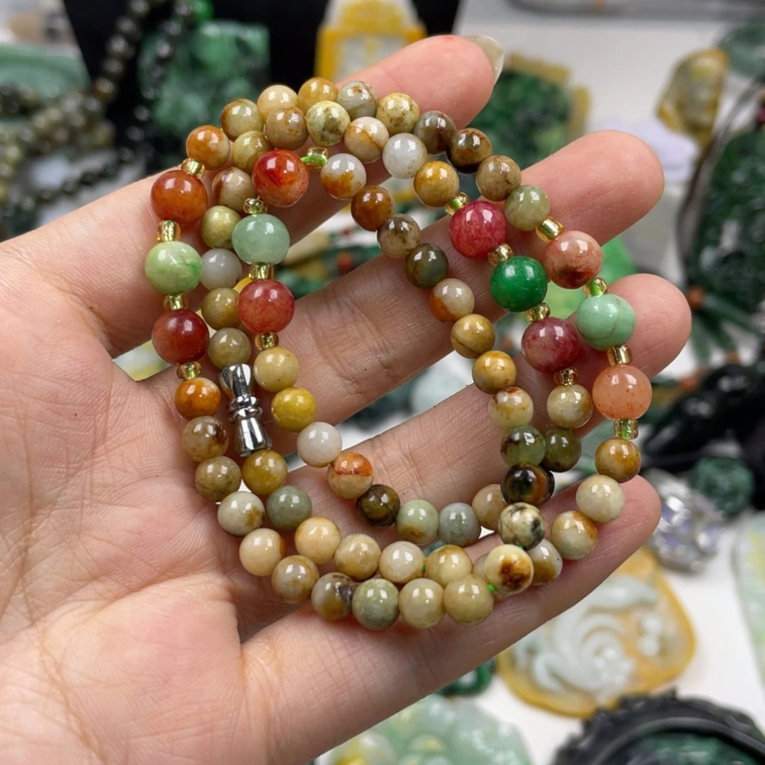 山***骨翡翠未镶嵌颈饰牌子