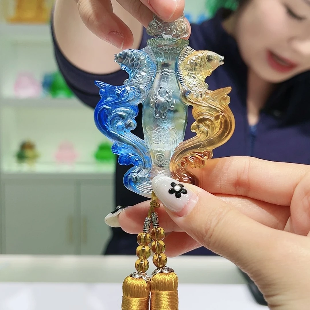 【闪购商品】手工艺品琉璃宝瓶车挂