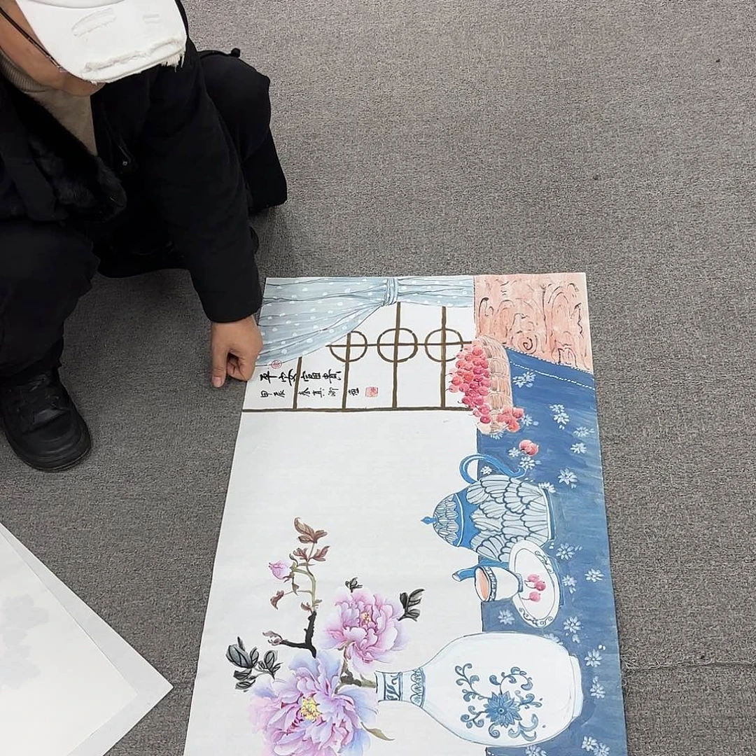 国画国画作品多次入选国内外展出