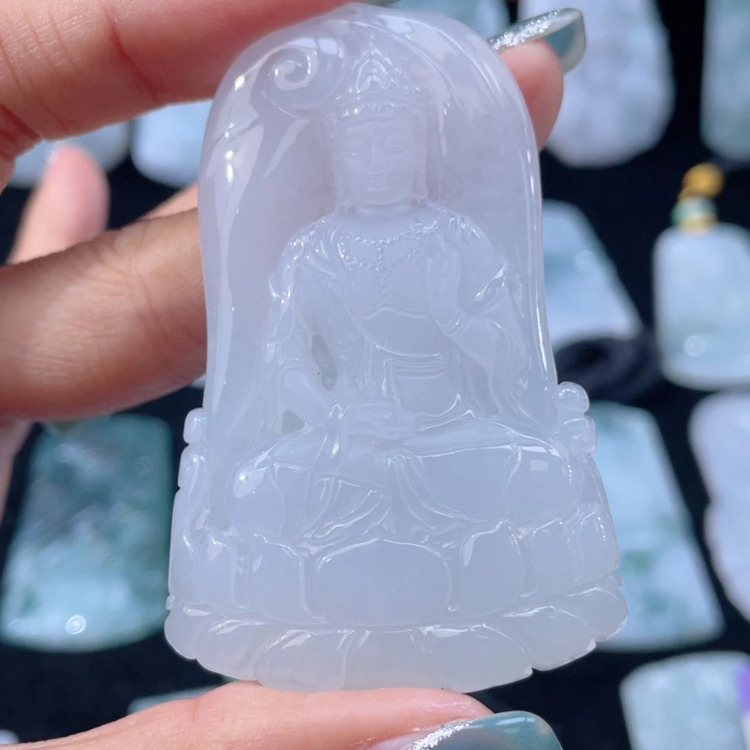 大***卫颈饰未镶嵌翡翠观音